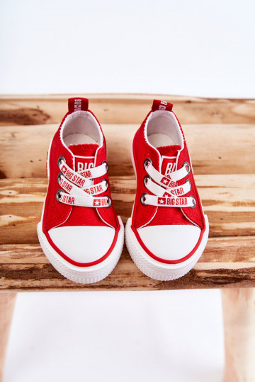 Vrijetijdsschoenen voor kinderen BIG STAR KK374051 rode kleur 2