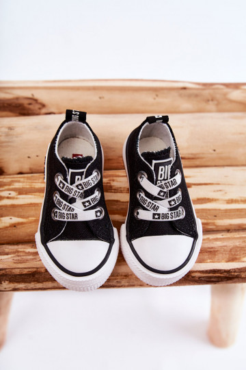 Vrijetijdsschoenen voor kinderen BIG STAR KK374049 Zwart en wit 2