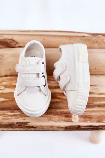 Vrijetijdsschoenen voor kinderen met zelfklevende sluitingen BIG STAR KK374091 witte kleur 2
