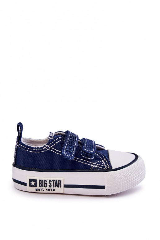 Kindervrijetijdsschoenen met zelfklevende sluiting BIG STAR KK374075 donkerblauw Kindervrijetijdsschoenen met zelfklevende sluiting BIG STAR KK374075 donkerblauw