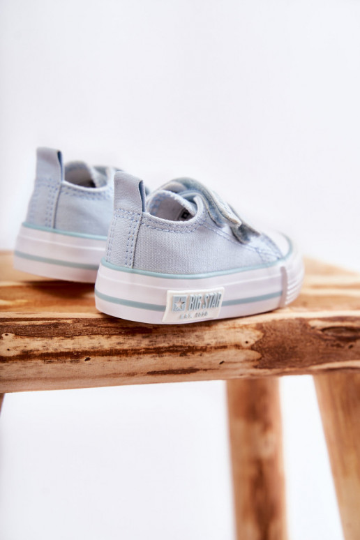 Vrijetijdsschoenen voor kinderen met zelfklevende sluitingen BIG STAR KK374078 blauwe kleur