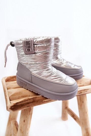 Kindersnowboots Big Star KK374218 grijs en zilver