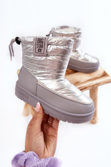 Kindersnowboots Big Star KK374218 grijs en zilver 2