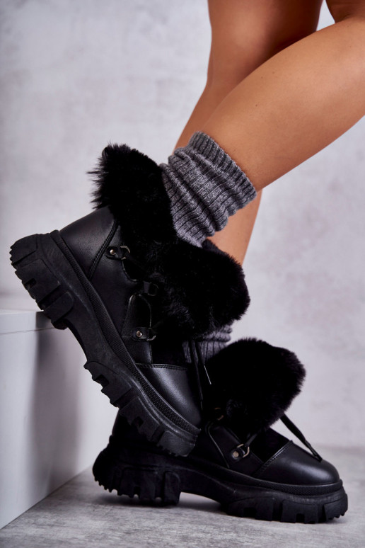 verwarmde laarzen zwarte kleur Charles verwarmde laarzen zwarte kleur Charles