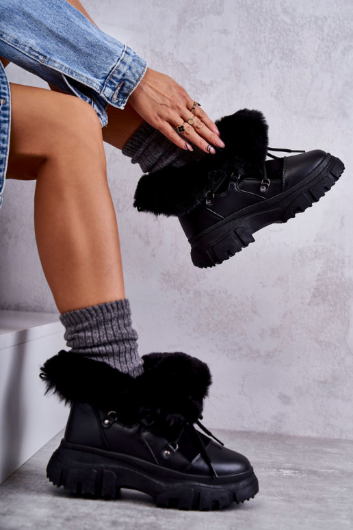 verwarmde laarzen zwarte kleur Charles verwarmde laarzen zwarte kleur Charles