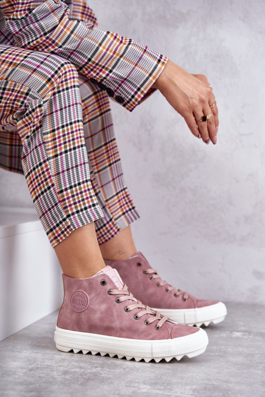 Vrijetijdsschoenen Big Star warm roze kleur EE274113