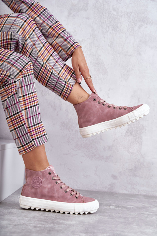 Vrijetijdsschoenen Big Star warm roze kleur EE274113