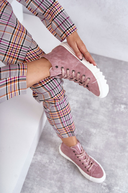 Vrijetijdsschoenen Big Star warm roze kleur EE274113