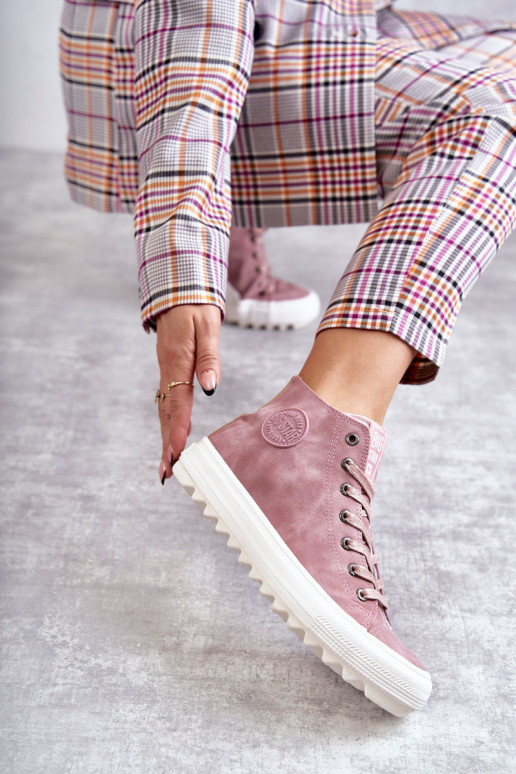 Vrijetijdsschoenen Big Star warm roze kleur EE274113