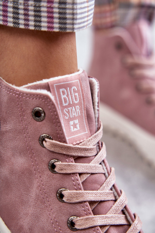 Vrijetijdsschoenen Big Star warm roze kleur EE274113