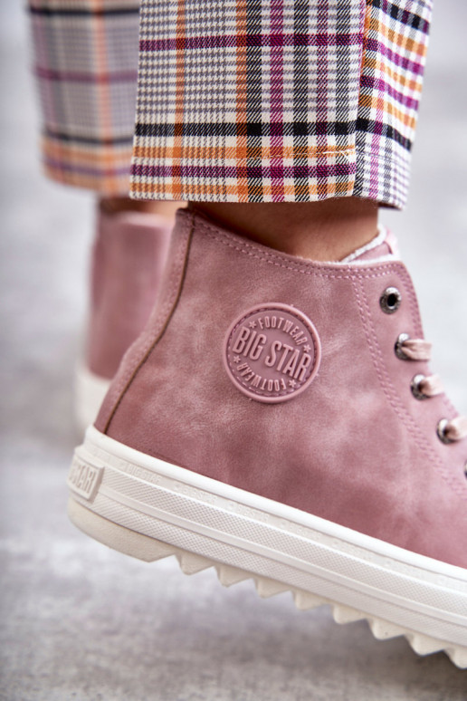 Vrijetijdsschoenen Big Star warm roze kleur EE274113