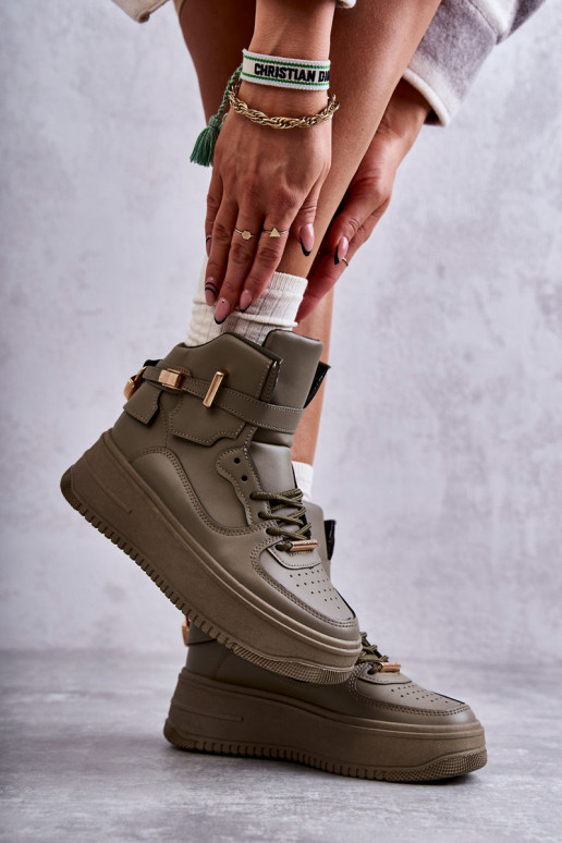 verwarmde sportschoenen groene kleur Lexa verwarmde sportschoenen groene kleur Lexa