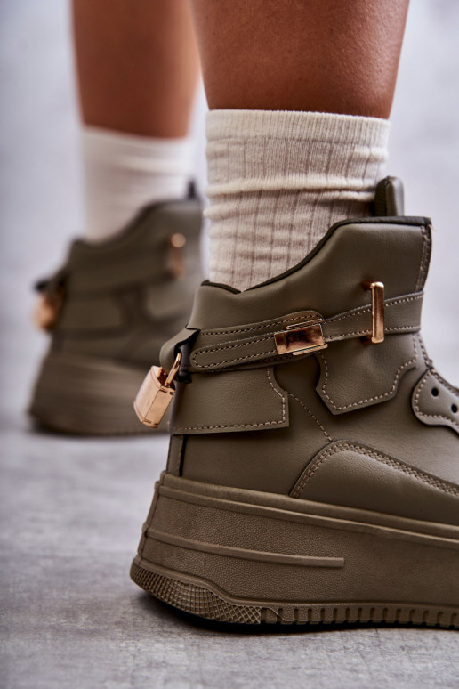 verwarmde sportschoenen groene kleur Lexa verwarmde sportschoenen groene kleur Lexa