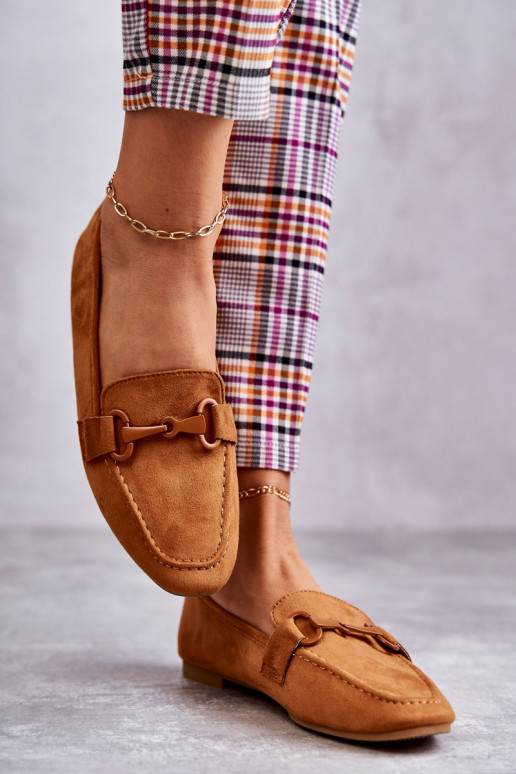 gemaakt van suède Mocassins met ornamenten bruine kleur Santi gemaakt van suède Mocassins met ornamenten bruine kleur Santi