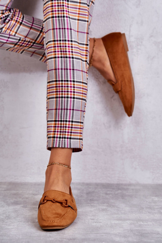 gemaakt van suède Mocassins met ornamenten bruine kleur Santi gemaakt van suède Mocassins met ornamenten bruine kleur Santi