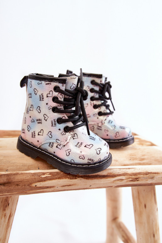 Kinderlaarsjes met glitters en patronen Reggie in diverse kleuren Kinderlaarsjes met glitters en patronen Reggie in diverse kleuren