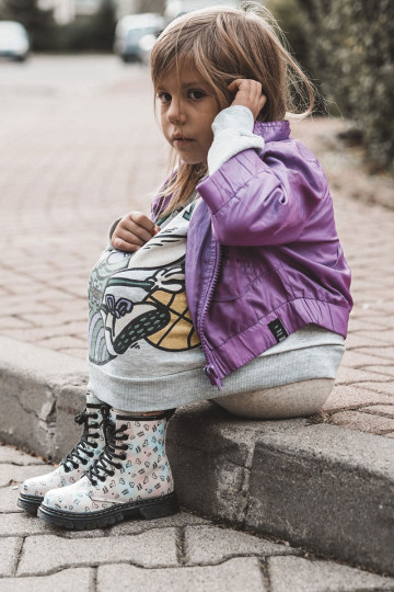 Kinderlaarsjes met glitters en patronen Reggie in diverse kleuren 2