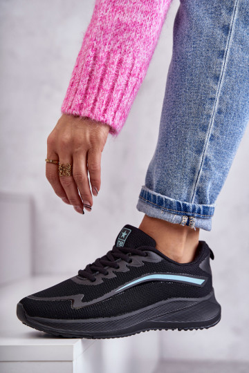 Modieuze sportschoenen Sneakers model schoenen zwart kleur Ida 2