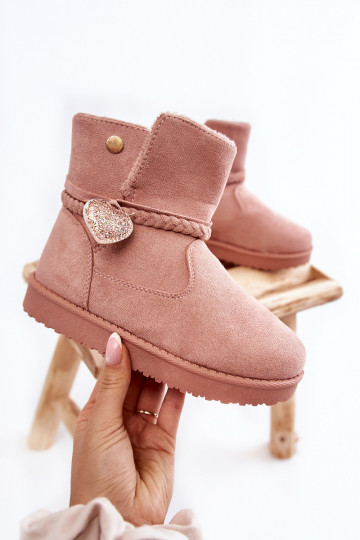 Kindersnowboots in de roze kleur May