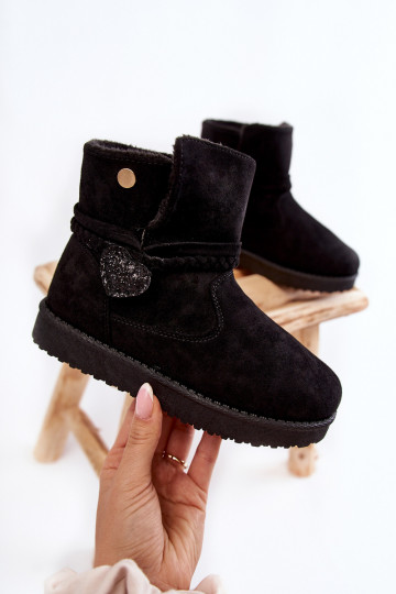 Kindersnowboots in de kleur zwart May