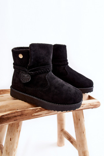 Kindersnowboots in de kleur zwart May 2