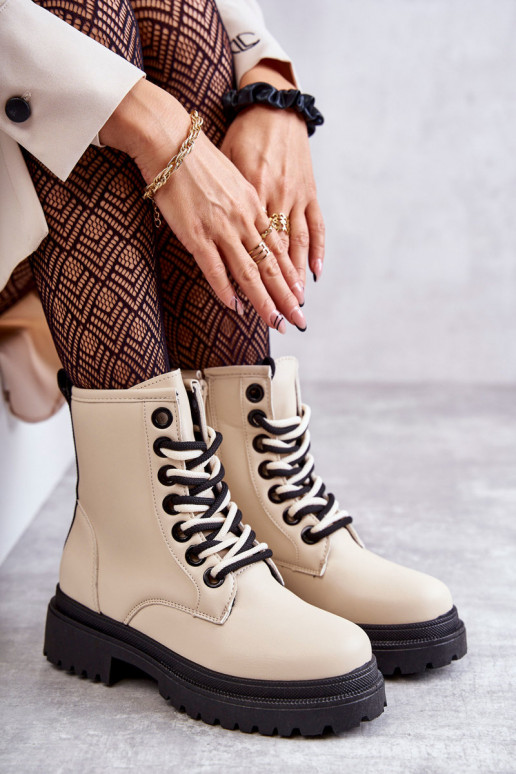 Dames enkellaarsjes enkellaarsjes ivoorkleur Denila Dames enkellaarsjes enkellaarsjes ivoorkleur Denila