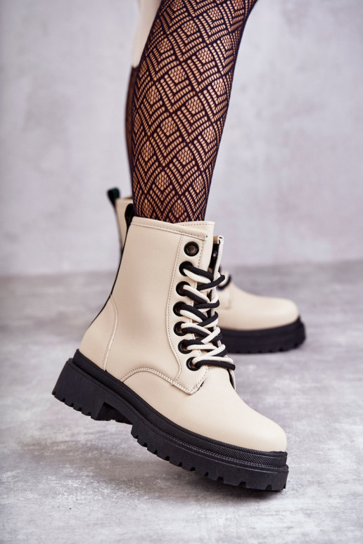 Dames enkellaarsjes enkellaarsjes ivoorkleur Denila Dames enkellaarsjes enkellaarsjes ivoorkleur Denila