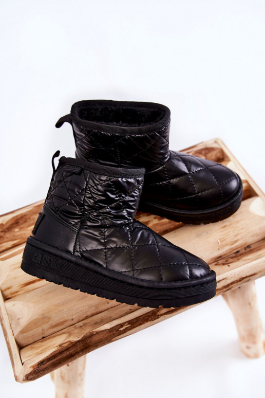 Warme kinderwinterlaarzen Big Star KK374242 zwart Warme kinderwinterlaarzen Big Star KK374242 zwart