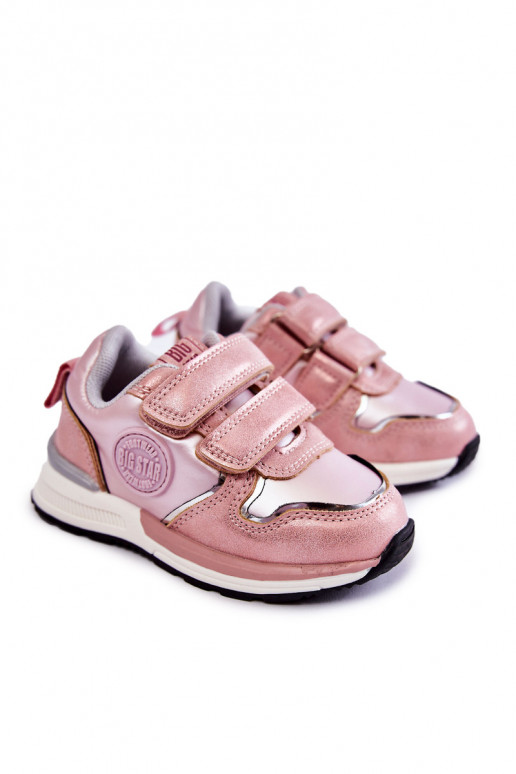 Kindersportschoenen met zelfklevende sluiting Memory Foam System Big Star KK374180 roze Kindersportschoenen met zelfklevende sluiting Memory Foam System Big Star KK374180 roze