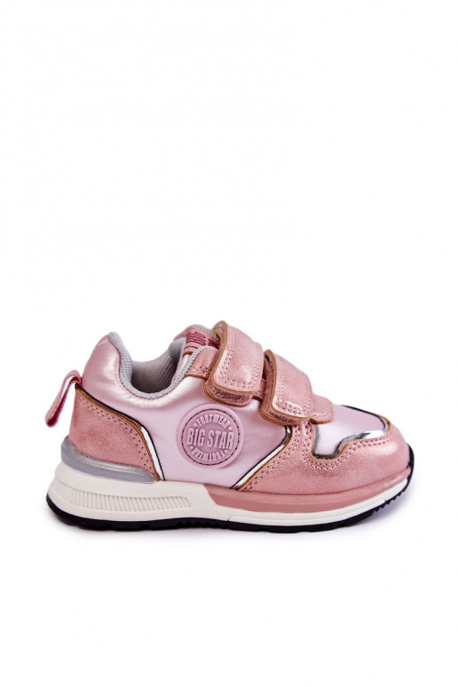 Kindersportschoenen met zelfklevende sluiting Memory Foam System Big Star KK374180 roze Kindersportschoenen met zelfklevende sluiting Memory Foam System Big Star KK374180 roze