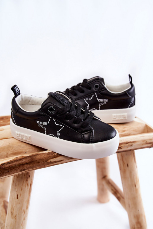 Kindersportschoenen met veters Big Star KK374223 kleur zwart Kindersportschoenen met veters Big Star KK374223 kleur zwart