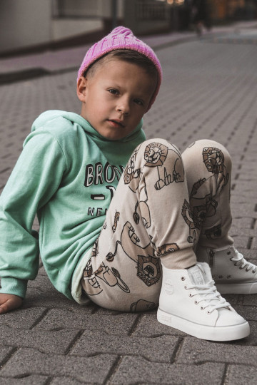 Kinderschoenen met binnenzolen met ritsen Big Star KK374227 witte kleur 2