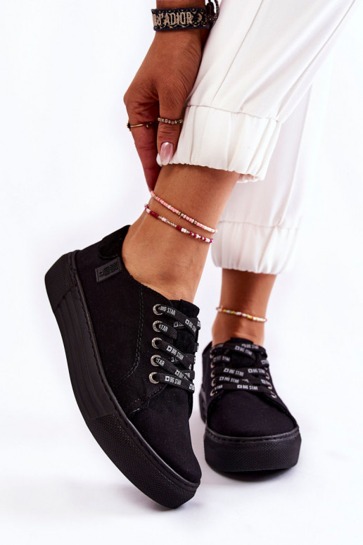 Damesschoenen Memory Foam System Big Star KK276001 zwart Damesschoenen Memory Foam System Big Star KK276001 zwart