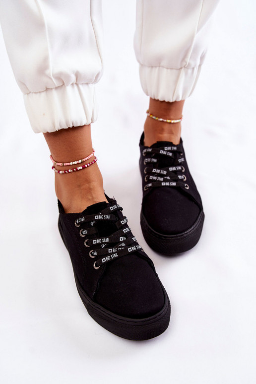 Damesschoenen Memory Foam System Big Star KK276001 zwart Damesschoenen Memory Foam System Big Star KK276001 zwart