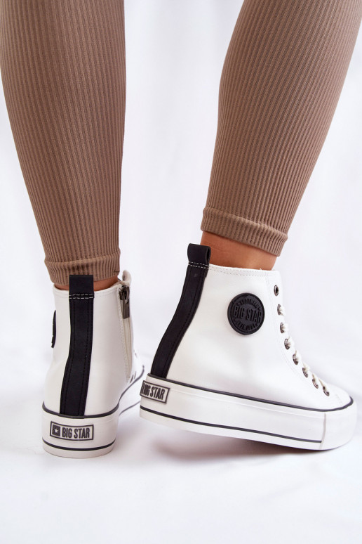 verwarmde vrijetijdsschoenen Big Star KK274170 witte kleur verwarmde vrijetijdsschoenen Big Star KK274170 witte kleur