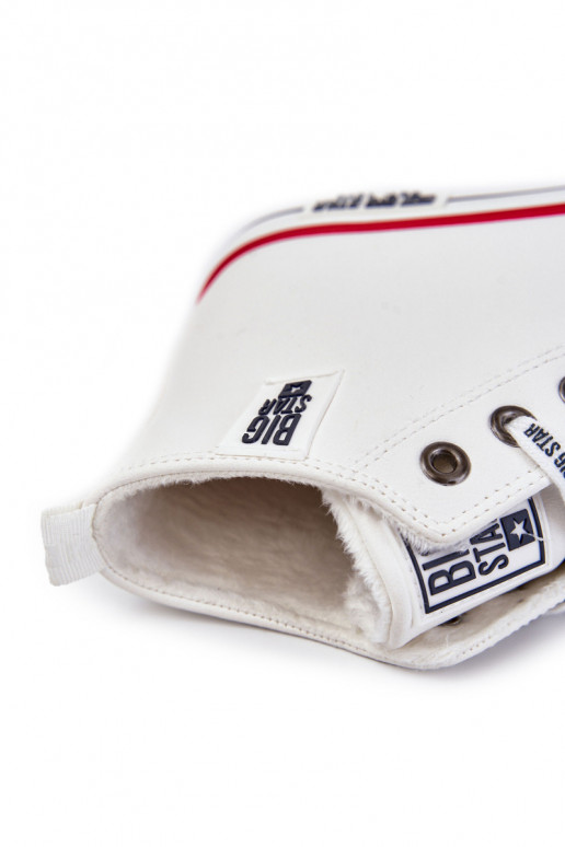 verwarmde vrijetijdsschoenen Big Star KK174345 witte kleur verwarmde vrijetijdsschoenen Big Star KK174345 witte kleur