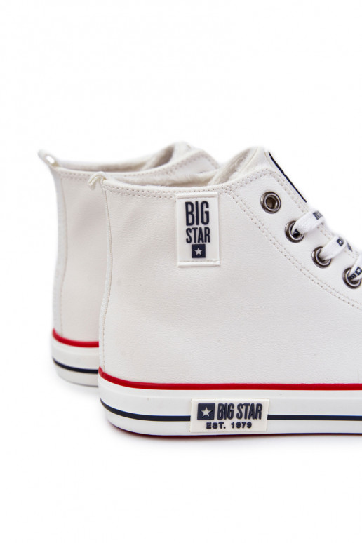 verwarmde vrijetijdsschoenen Big Star KK174345 witte kleur verwarmde vrijetijdsschoenen Big Star KK174345 witte kleur