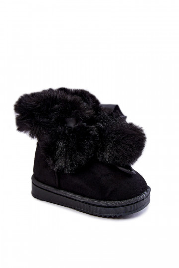 Verwarmde kinderlaarzen snowboots zwarte kleur Roofy 2