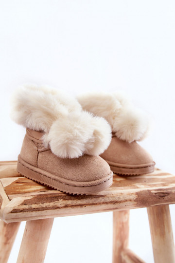 Verwarmde kindersnowboots Ivory Roofy