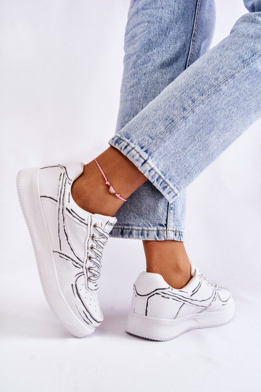 sportschoenen in witte kleur Solveig sportschoenen in witte kleur Solveig