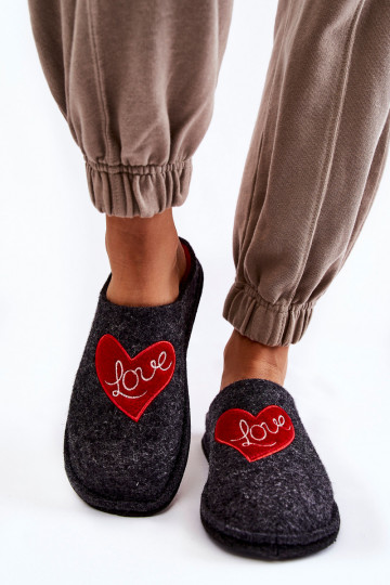 pantoffels Big Star KK276019 Zwart en rood 2