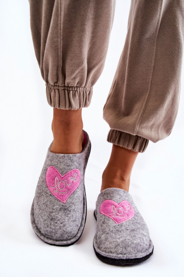 pantoffels Big Star KK276020 grijs-roze kleur 2