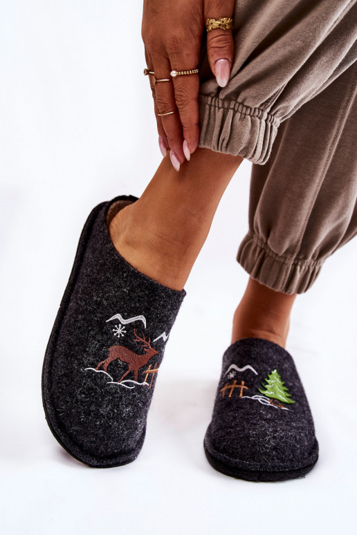 pantoffels Big Star KK276018 Zwart en beige pantoffels Big Star KK276018 Zwart en beige