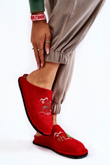 pantoffels Big Star KK276017 rood-zandkleur