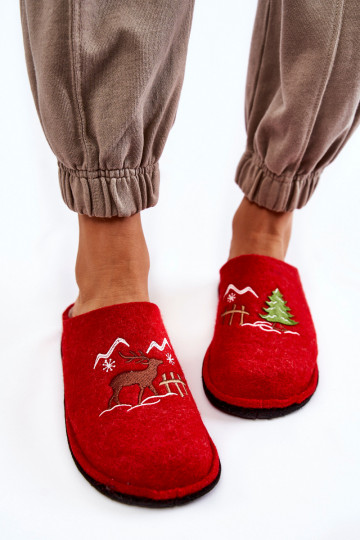 pantoffels Big Star KK276017 rood-zandkleur 2