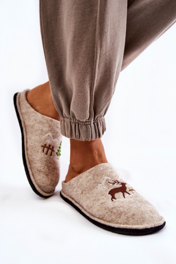 pantoffels Big Star KK276016 beige
