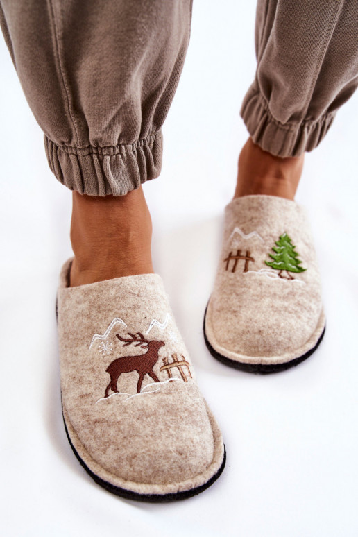 pantoffels Big Star KK276016 beige pantoffels Big Star KK276016 beige