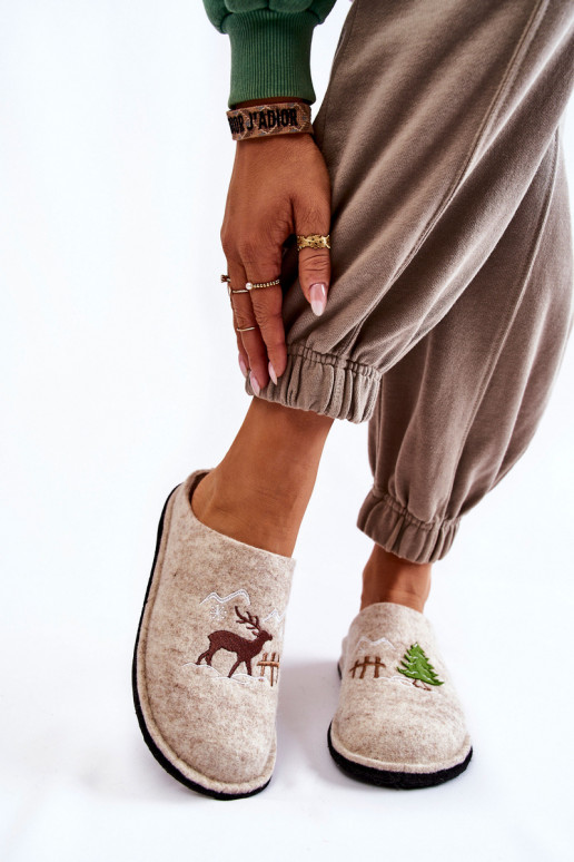 pantoffels Big Star KK276016 beige pantoffels Big Star KK276016 beige