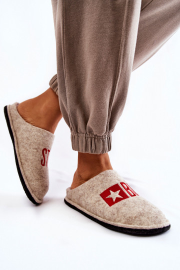pantoffels Big Star KK276021 beige