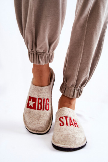 pantoffels Big Star KK276021 beige 2